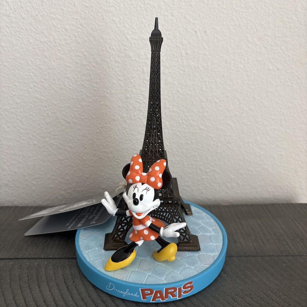 NEW Disney Parks Epcot Minnie Mouse Eiffel Tower Paris Figure Figurine Statue